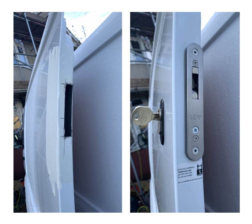 Van Deadlock fitted to van by a Sidcup Auto Locksmith